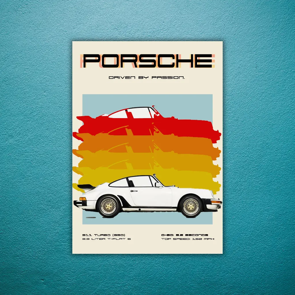 Porsche Vintage Poster || CARS || #14