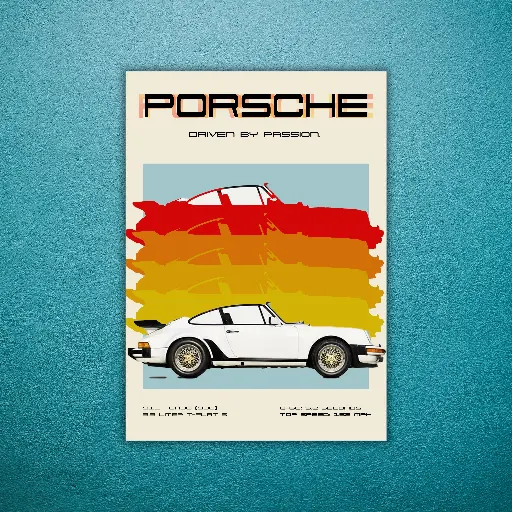 Porsche Vintage Poster || CARS || #14