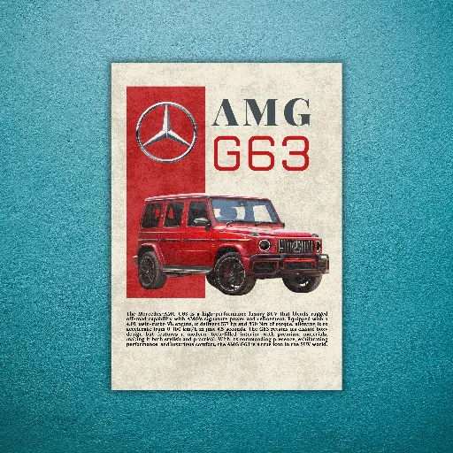 AMG G63 VINTAGE POSTER || CARS ||#35