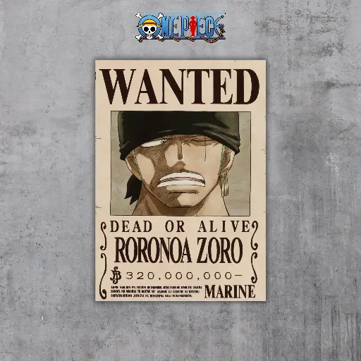 Zoro Wanted Poster || ONE PIECE || #16